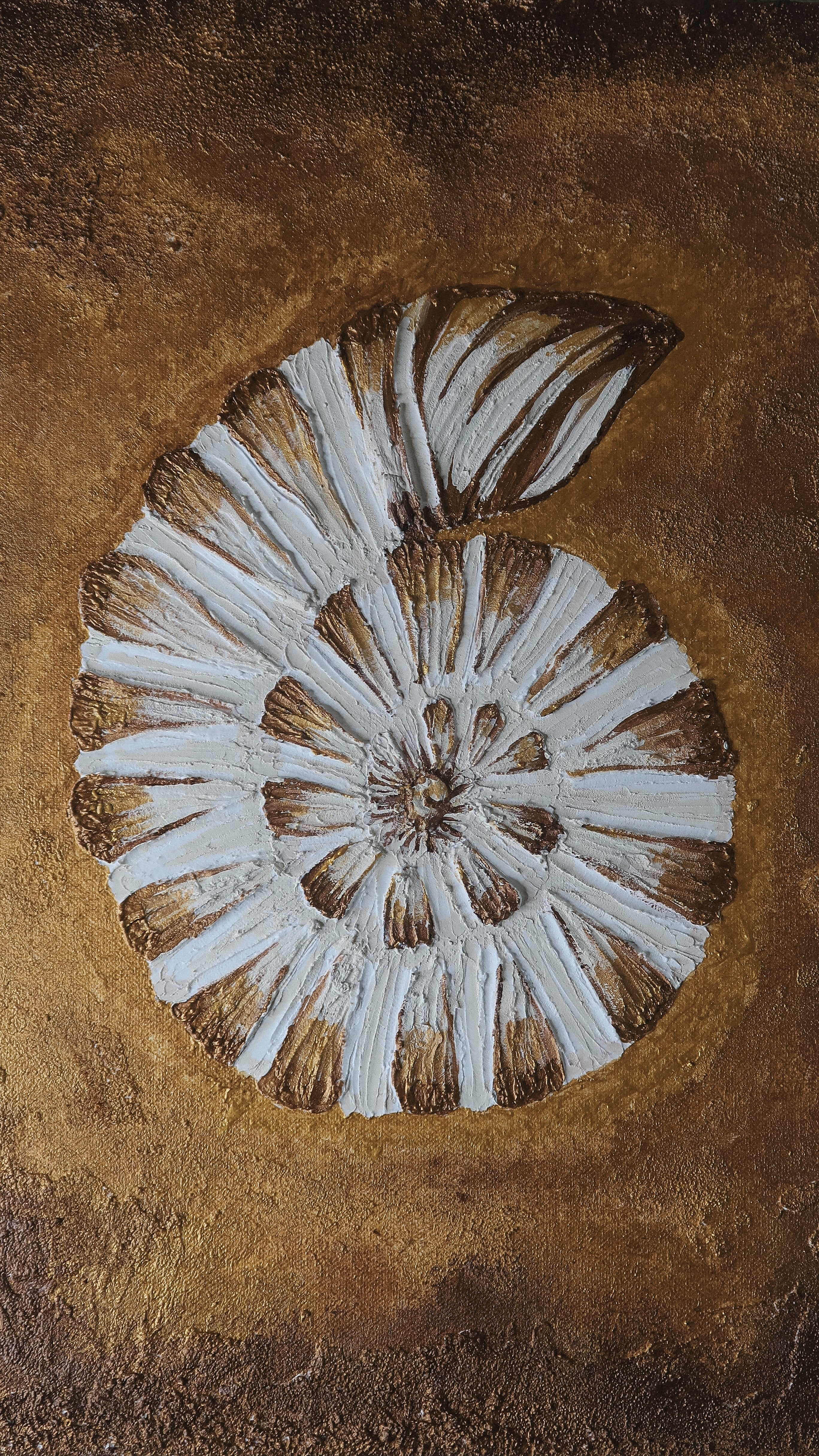 “TIGER SHELL” ORIGINAL TEXTURED ART ON CANVAS